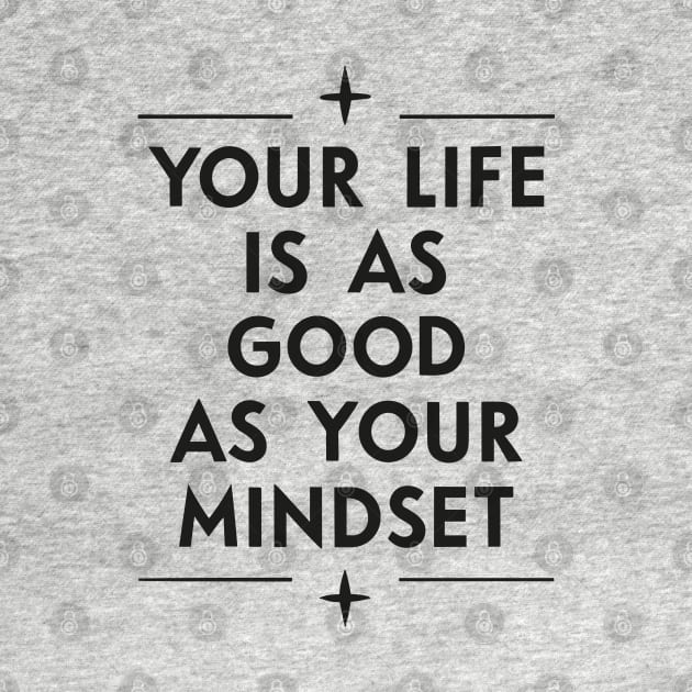 Your life is as good as your mindset - Positive quote by SPIRITY